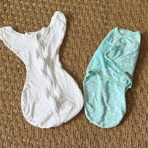 Set of Two Swaddles - Transitional and Swaddle Me Velcro